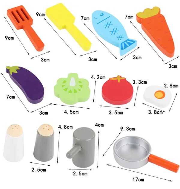 Kit d'ustensiles de cuisine pour petits cuisiniers en herbe