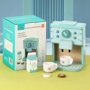 Set de Jeu de Café en Bois pour Enfants