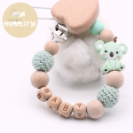 Collier Tétine 'Koala' en bois de hêtre