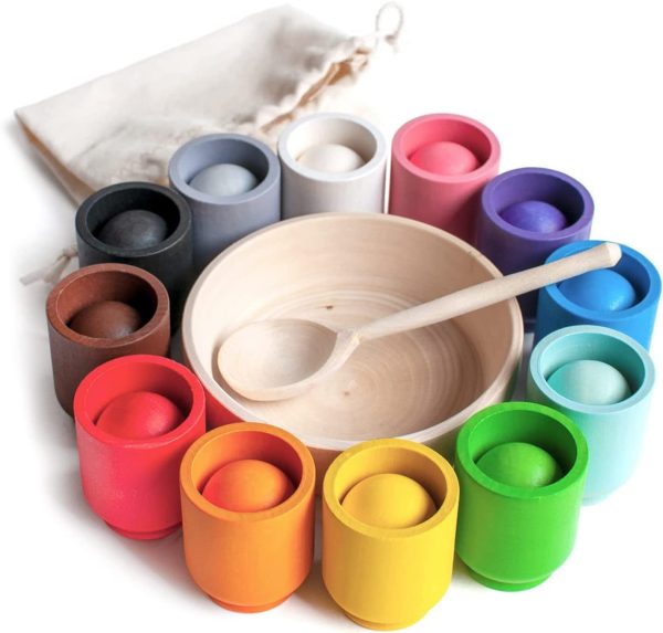 Jeu de tri en bois - Combiner les couleurs