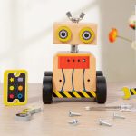 Robot en bois à assembler et jouer