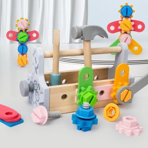Jeu éducatif en bois adapté aux enfants de 3 à 4 ans