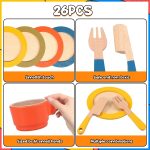 Accessoire de cuisine en bois pour jouer et apprendre