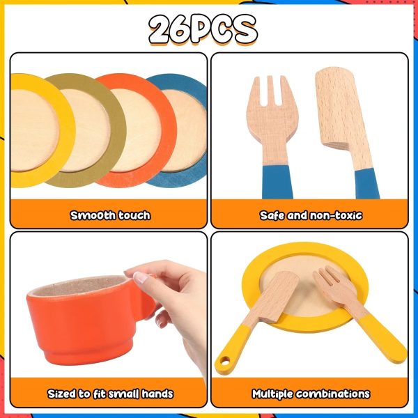 Accessoire de cuisine en bois pour jouer et apprendre