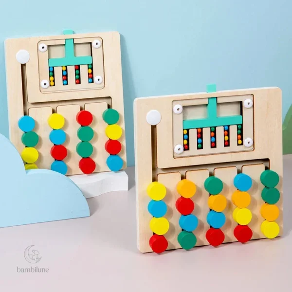 Jouet créatif en bois pour stimuler l'apprentissage précoce