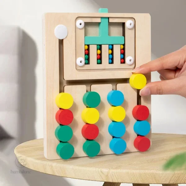Jeu en bois pour enfants, idéal pour l'éveil et la créativité