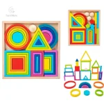 Woods - Jouets à empiler colorés Arc-en-ciel