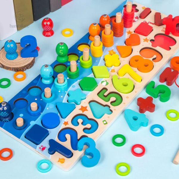 Planche de jeu en bois Montessori pour enfants