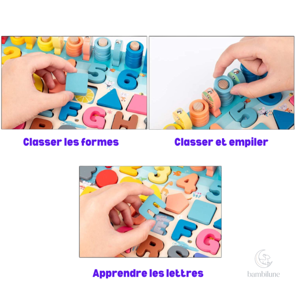 Planche de jeu conçue pour l'éducation précoce