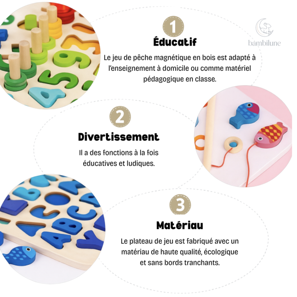 Jouet en bois favorisant la motricité fine et la créativité