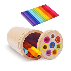 Jeu de tri des couleurs Woods pour enfants de 2 à 3 ans