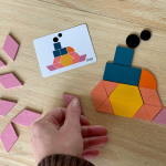 Stimule l'imagination avec des formes colorées