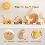 Voiture Dino colorée, idéale pour les jeunes enfants