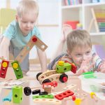 Outils jouets en bois pour apprentissage pratique