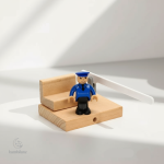 Jouet en bois stimulant pour l'apprentissage