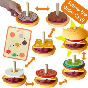 Empilage savoureux : jouets colorés pour stimuler la créativité
