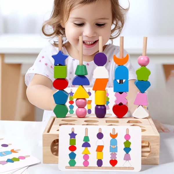 Puzzles Montessori colorés pour améliorer les compétences des enfants