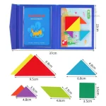 Tangram en bois pour apprentissage précoce des formes