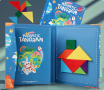 Jeu de tangram en bois pour éveiller l'esprit des enfants