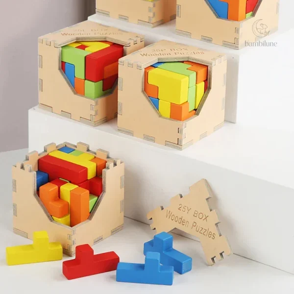 Puzzle éducatif Tetris 3D pour stimuler la créativité