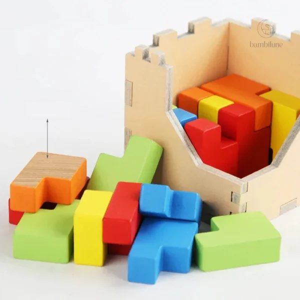 Puzzle Tetris 3D : un défi amusant pour les petits