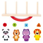 Jeu éducatif avec des animaux, favorise l'équilibre