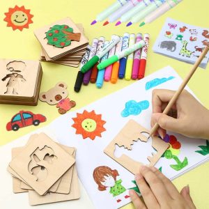 Cartes de forme Woods pour faciliter le dessin créatif