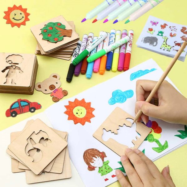 Cartes de forme Woods pour faciliter le dessin créatif