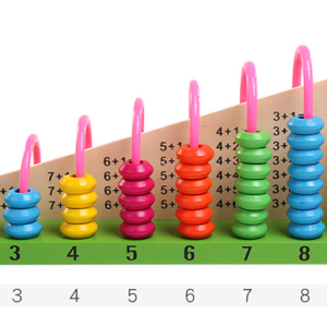 Abacus en bois adapté aux enfants de 3 à 4 ans