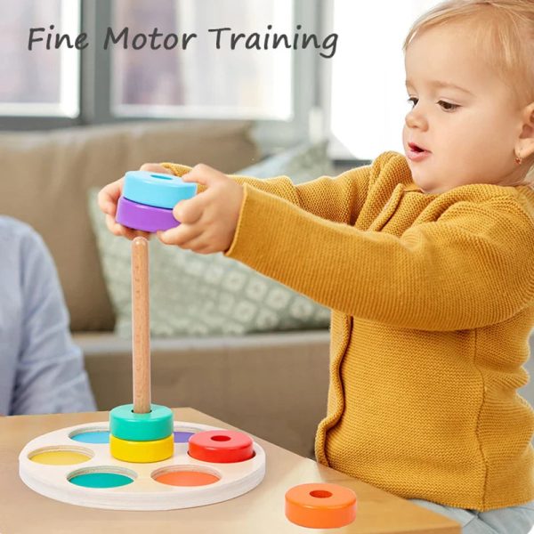Jouet éducatif en bois pour enfants de 2 à 3 ans