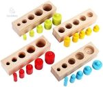Kit de tri en bois pour enfants de 1 à 2 ans