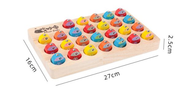 Jeu de motricité fine : pêche aux poissons colorés