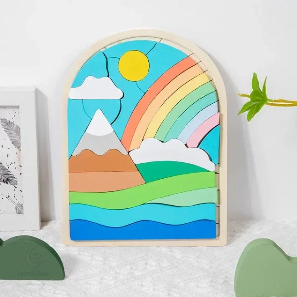 Jouet artistique en bois pour les jeunes enfants