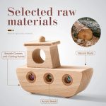 Jouet nautique en bois pour le développement des enfants