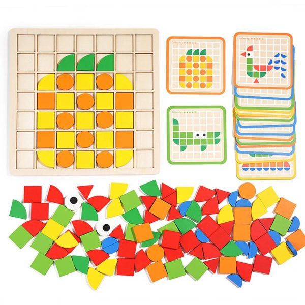 Jeu de casse-tête en bois pour apprentissage ludique