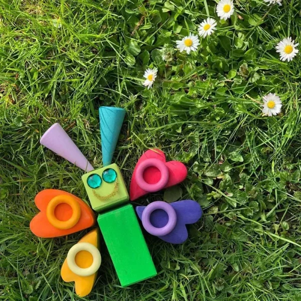 Jouets en bois colorés pour le développement des enfants