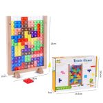 Plateau puzzle Tetris 3D pour enfants de 3 à 4 ans