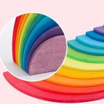 Disques colorés pour développer la créativité des tout-petits