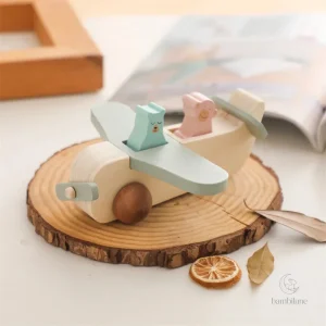 Jouet avion en bois Montessori pour enfants de 1 à 2 ans