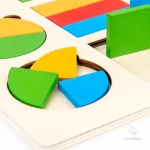 Activité ludique Montessori pour l'apprentissage des formes