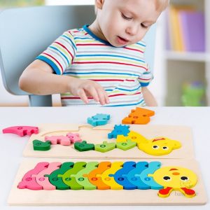 Puzzle enfants curieux - Animaux à assembler
