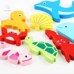 Jeu de formes en bois pour enfants de 3 à 4 ans