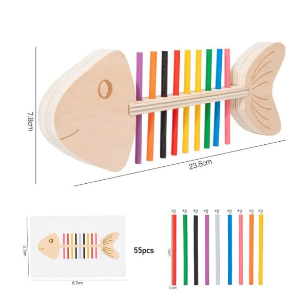 Woods - jeu d'éveil sur les couleurs avec un poisson amusant