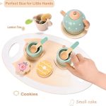 Accessoires en bois pour le service à thé
