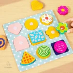 Ensemble de pizza et biscuits pour développer l’imagination