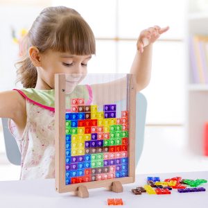 Jeu éducatif Tetris en version 3D pour petits enfants