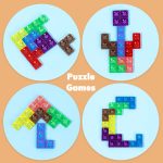 Jouet amusant Tetris en puzzle 3D adapté aux jeunes enfants