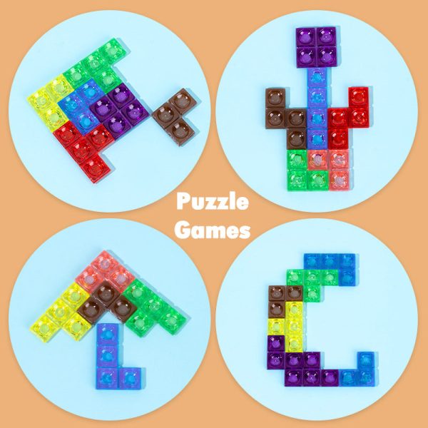 Jouet amusant Tetris en puzzle 3D adapté aux jeunes enfants