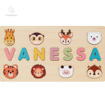 Puzzle de noms en bois pour les petits enfants