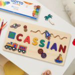 Jeu de puzzle en bois pour l'apprentissage ludique